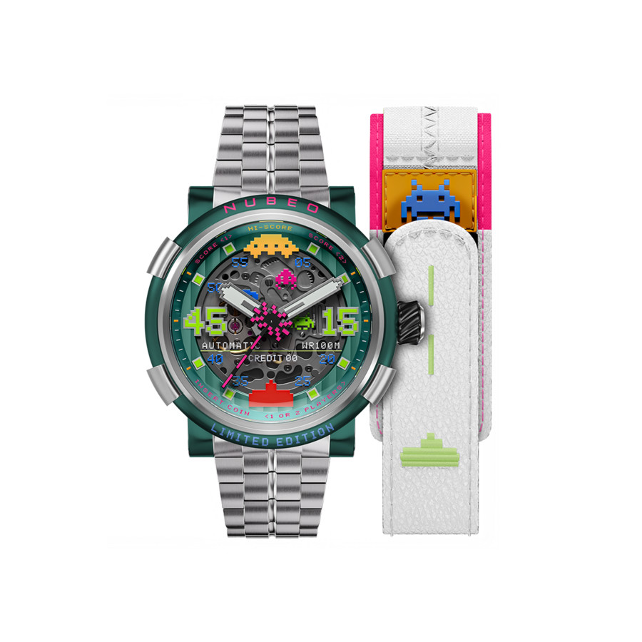 Nubeo Orion Green Dial Men's Watch NB-6110-11