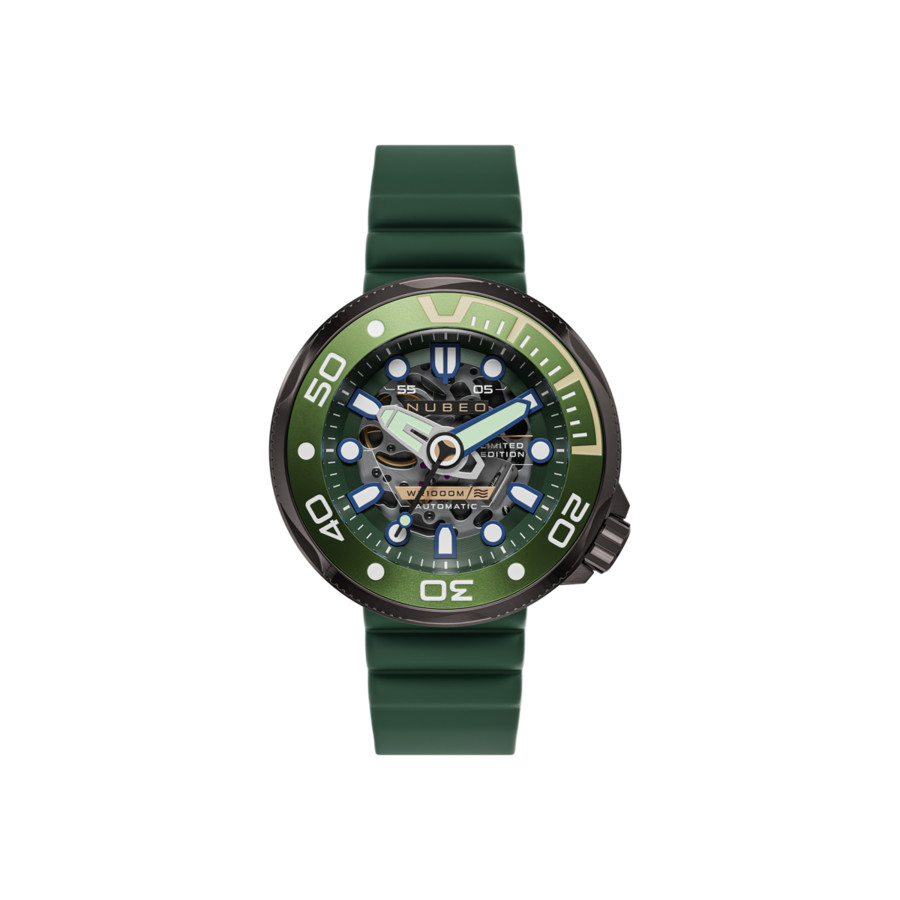 Nubeo Ventana Green Dial Men's Watch NB-6113-02
