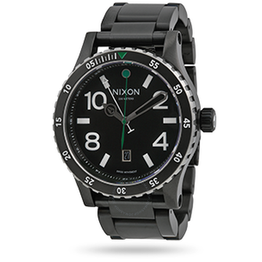 Nixon Diplomat SS Black Dial Stainless Steel Men's Watch A2771421