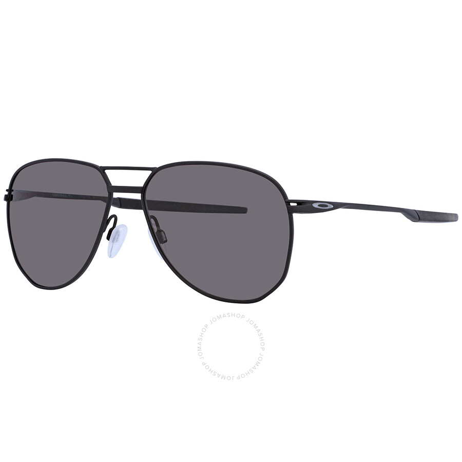 Oakley Open Box - Contrail Ti Prizm Grey Polarized Pilot Men's Sunglasses Oo6050 605001 57 In Black / Grey