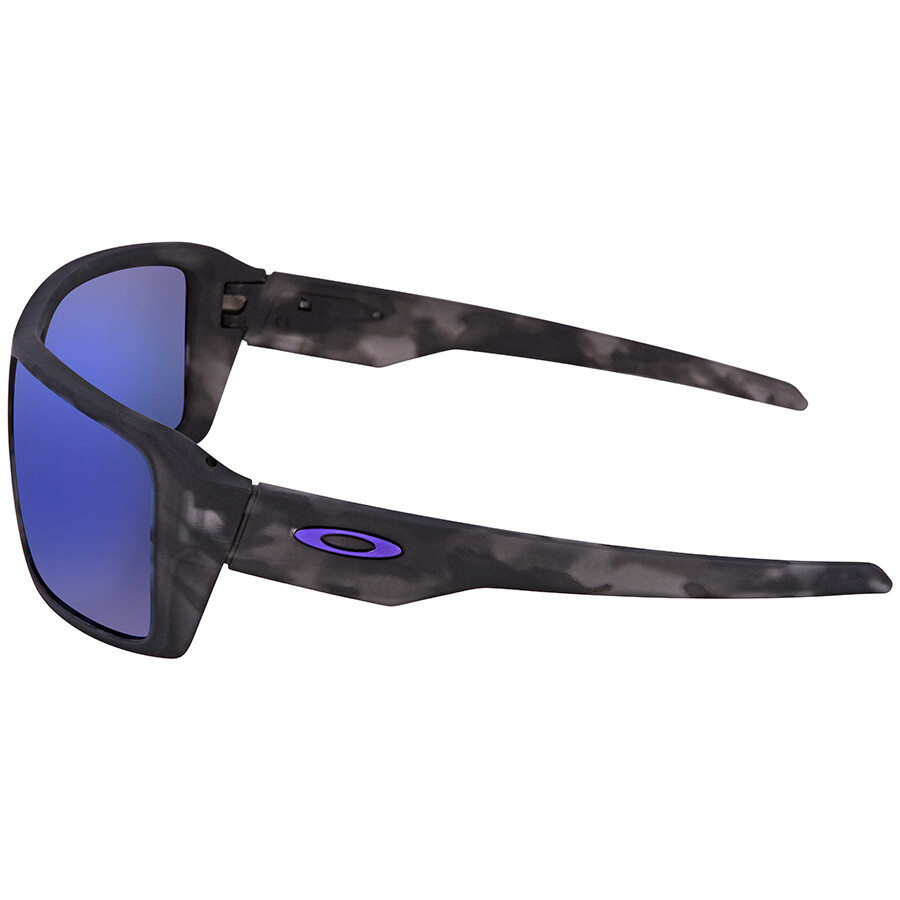 Oakley Double Edge Violet Iridium Rectangular Men's Sunglasses OO9380
