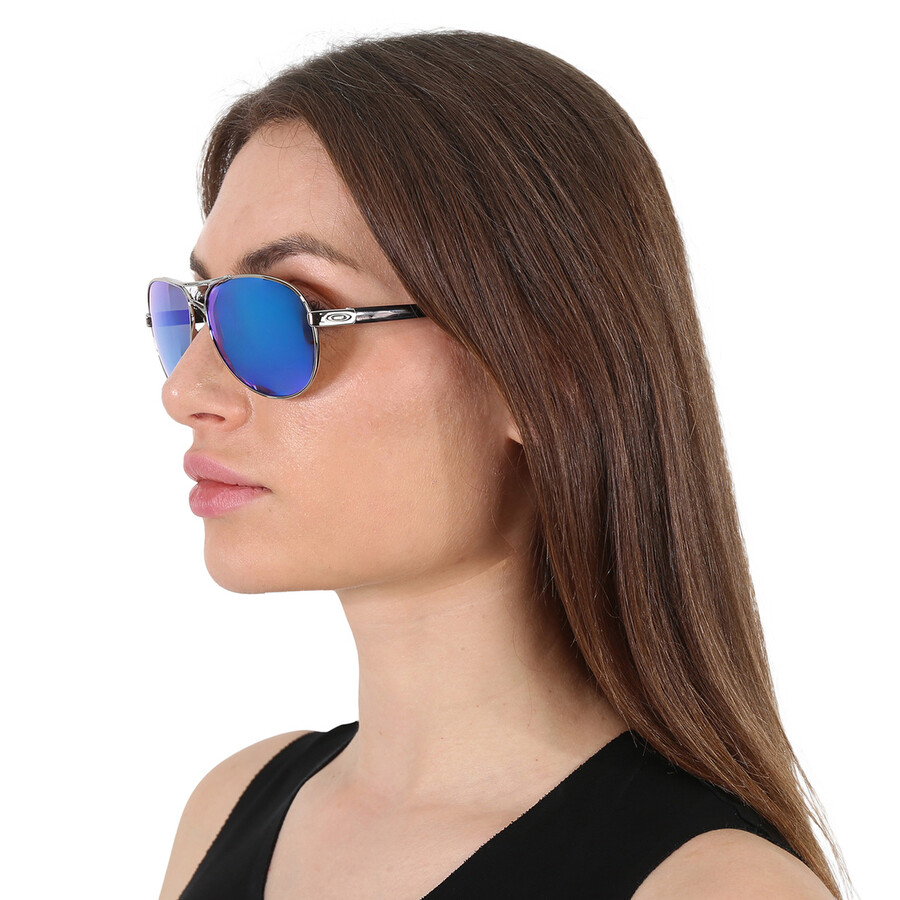 Oakley Feedback Prizm Sapphire Polarized Pilot Ladies Sunglasses Oo4079 407933 59 In N/a