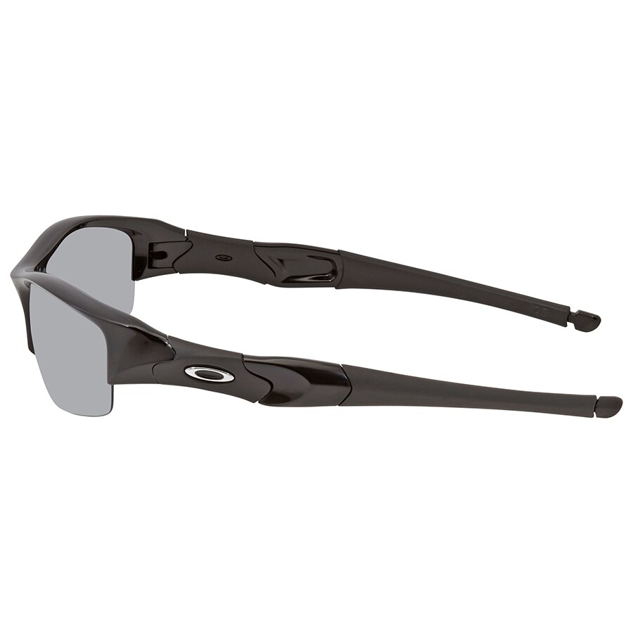 Oakley Flak Jacket XLJ Black Iridium Polarized Wrap Men's Sunglasses OO90080388163 Oakley