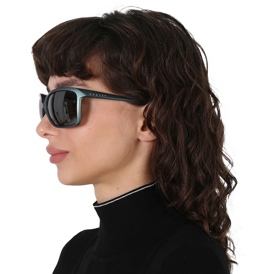Oakley Wildrye Prizm Black Polarized Butterfly Ladies Sunglasses Oo9230 923005 61 In Black / Blue / Silver