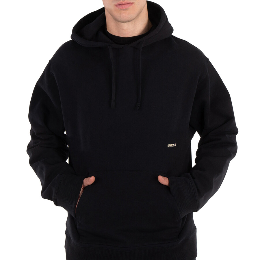 ★OAMC★ Slime Graphic Print Hoodie Black 23A28OAJ19COT00910 oamc-mens-black-graphicprint-