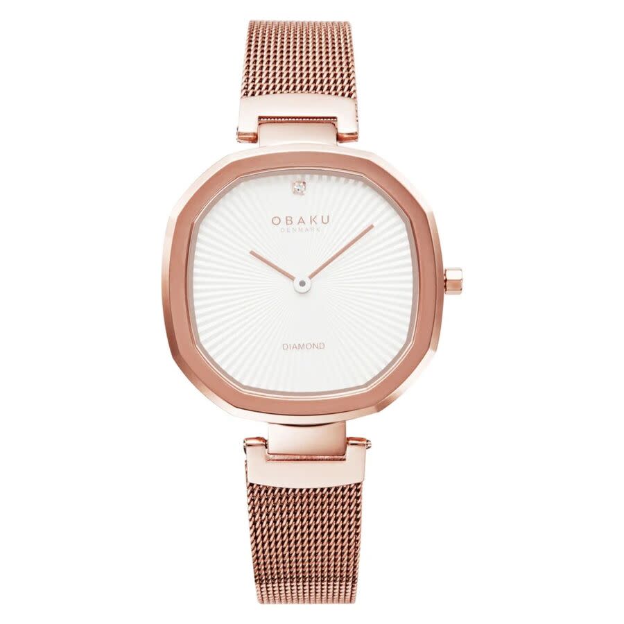 Obaku Brilliant Quartz White Dial Ladies Watch V277LXVIMV