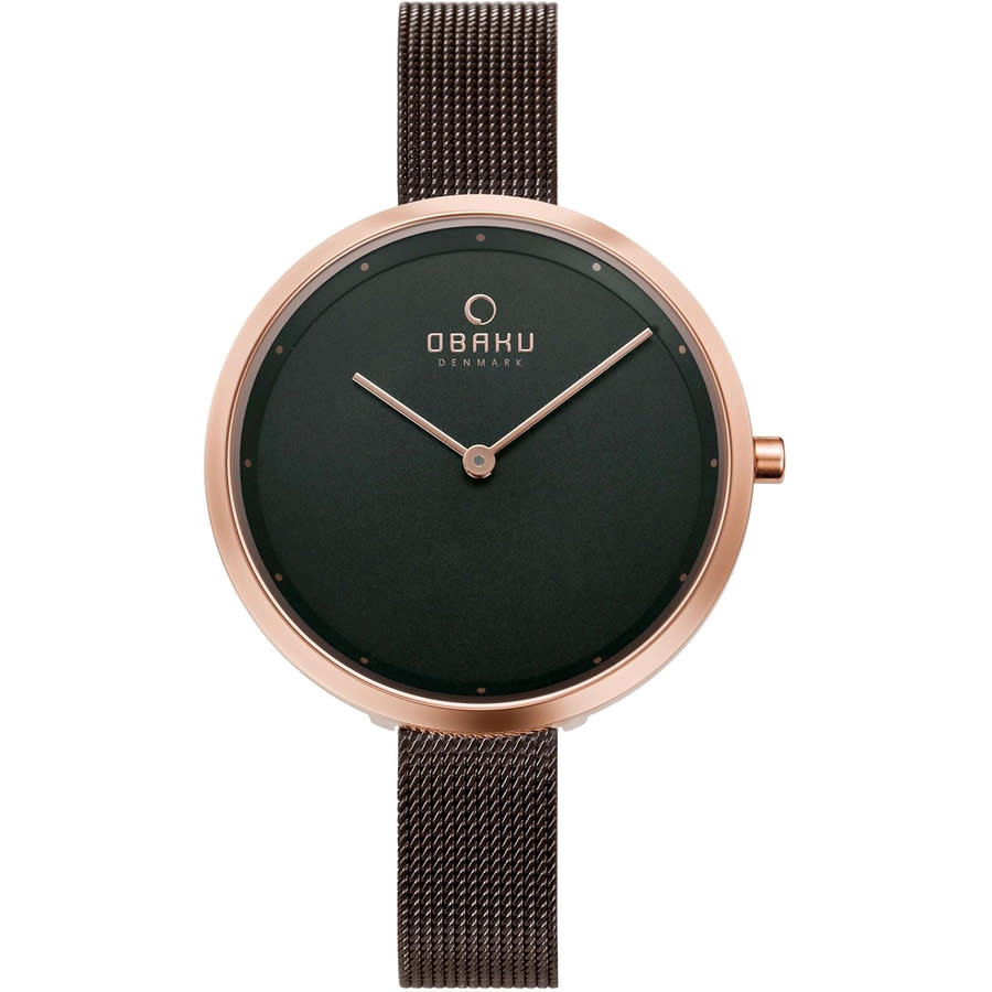 Obaku Classic Quartz Brown Dial Ladies Watch V227LXVNMN