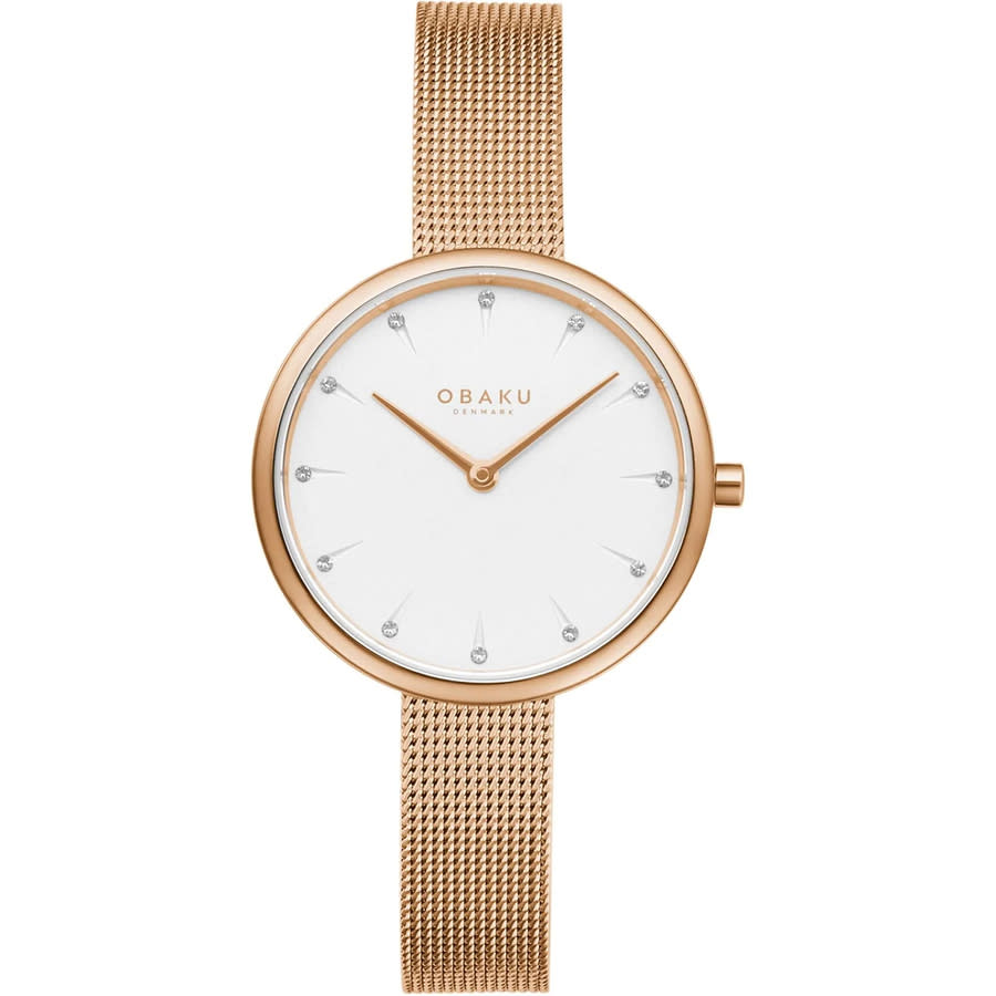 Obaku Classic Quartz White Dial Ladies Watch V233LXVIMV