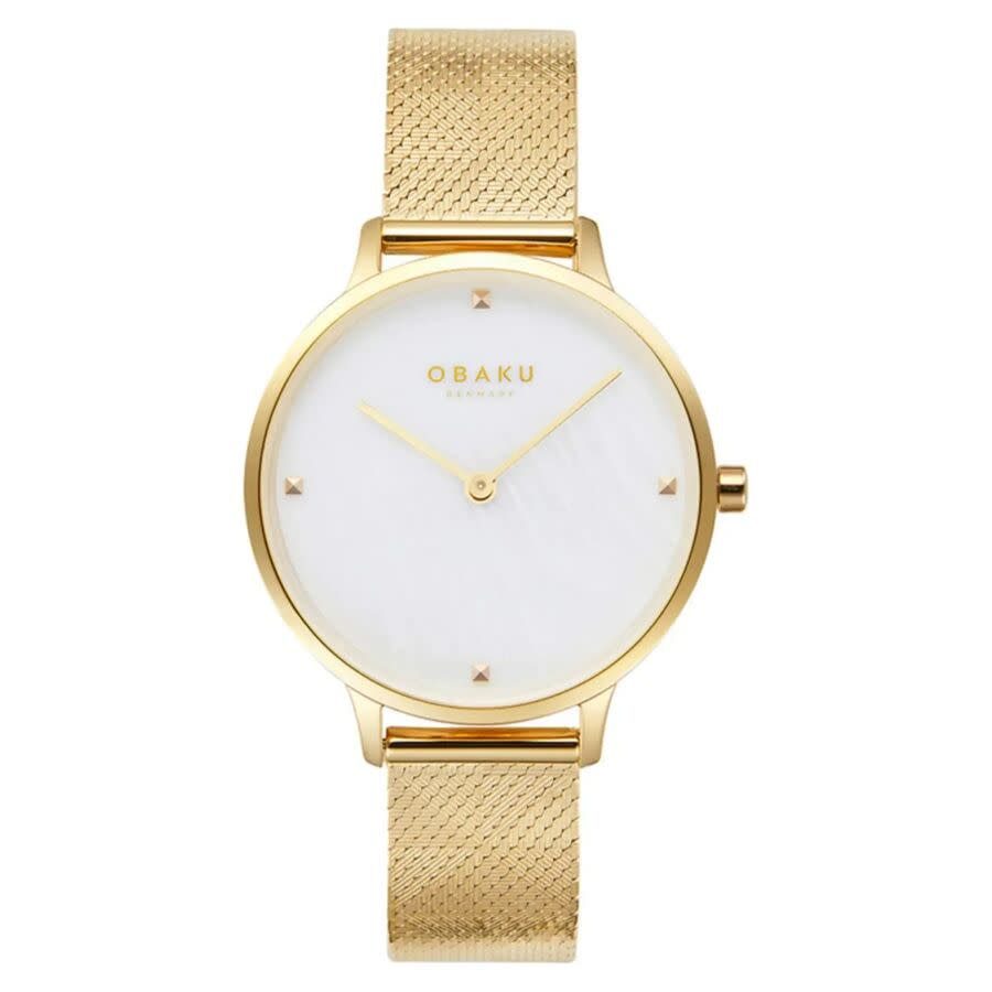 Obaku Figen Mother of Pearl Dial Ladies Watch V295LXGWHG