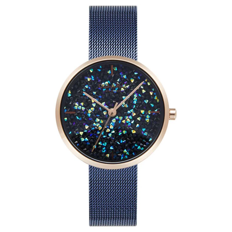 Obaku Glimmer Blue Dial Ladies Watch V289LHVLML
