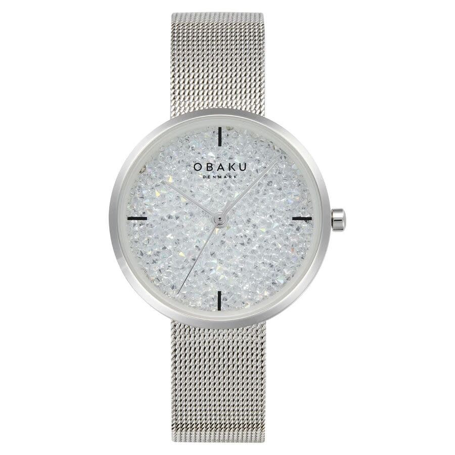 Obaku Glimmer Quartz White Dial Ladies Watch V289LHCWMC