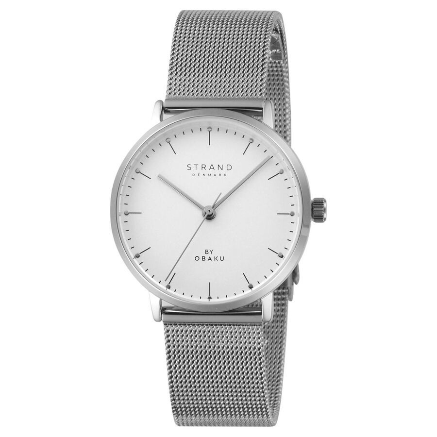 Obaku Gonone Quartz White Dial Ladies Watch S725LXCIMC-DG