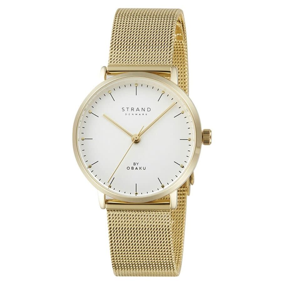 Obaku Gonone Quartz White Dial Ladies Watch S725LXGIMG-DG