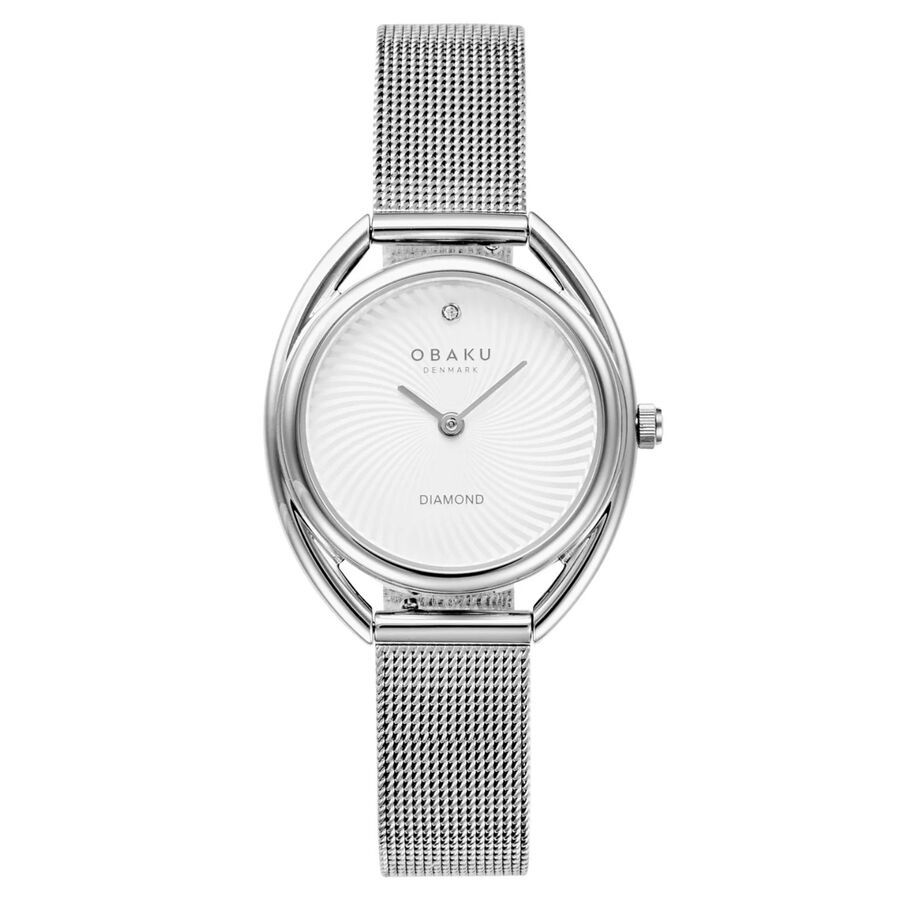Obaku Juvel White Dial Ladies Watch V286LXCIMC