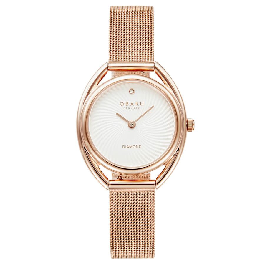 Obaku Juvel White Dial Ladies Watch V286LXVIMV