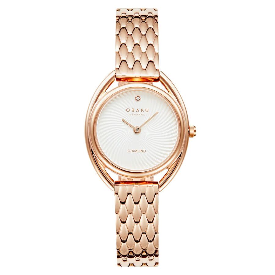 Obaku Juvel White Dial Ladies Watch V286LXVISV