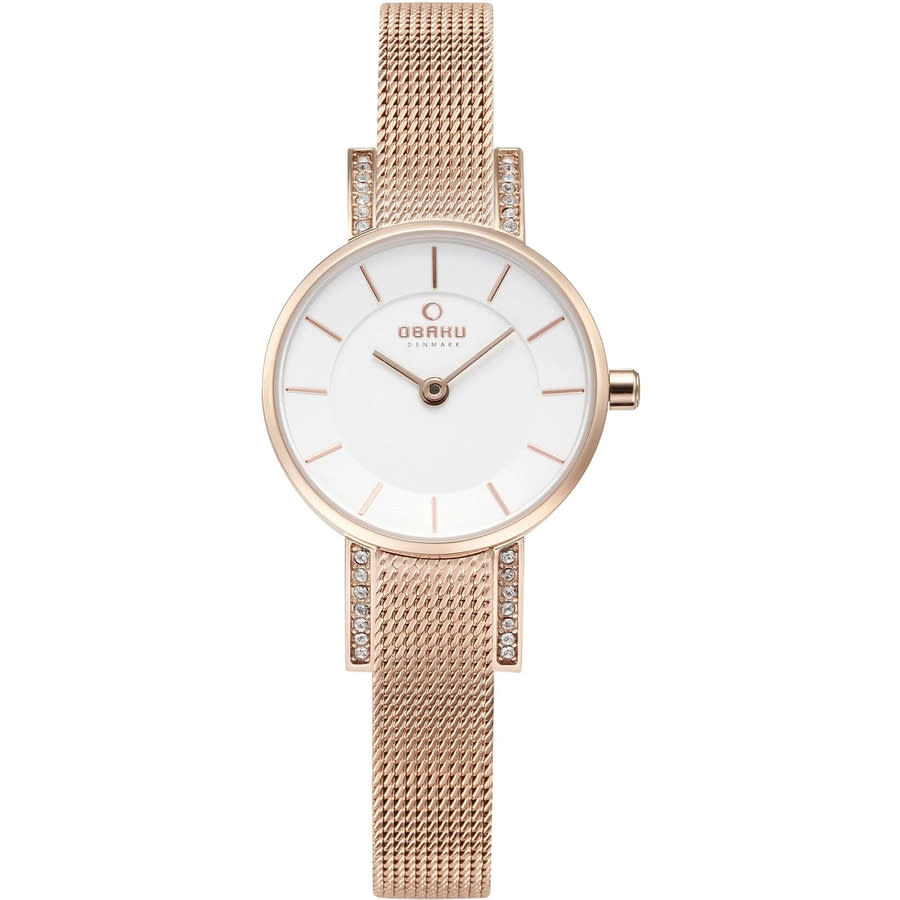 Obaku Lykke Quartz White Dial Ladies Watch V207LEVIMV