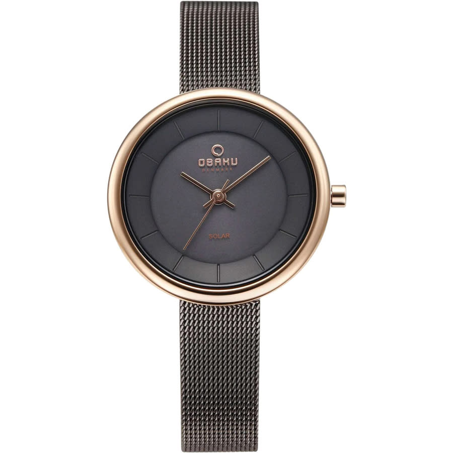 Obaku Lys Quartz Black Dial Ladies Watch V206LRVJMJ