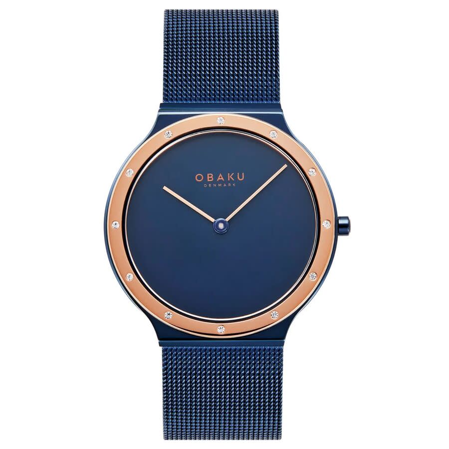 Obaku Note Lille Quartz Blue Dial Ladies Watch V285LESLML