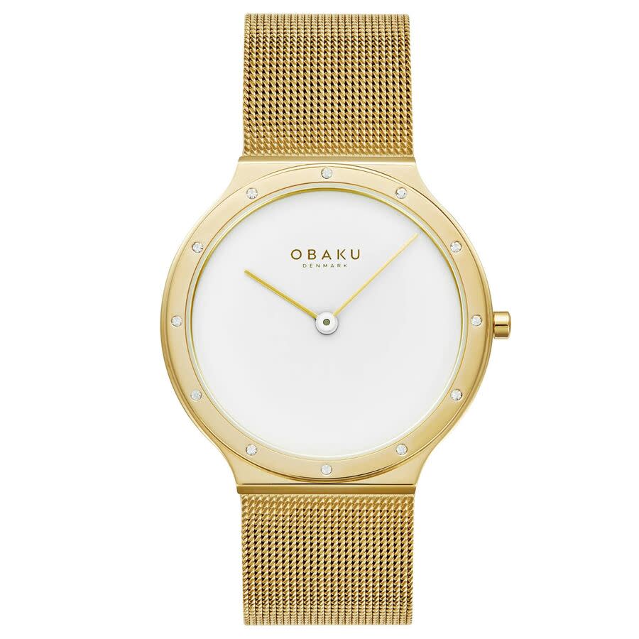 Obaku Note Lille Quartz White Dial Ladies Watch V285LEGWMG