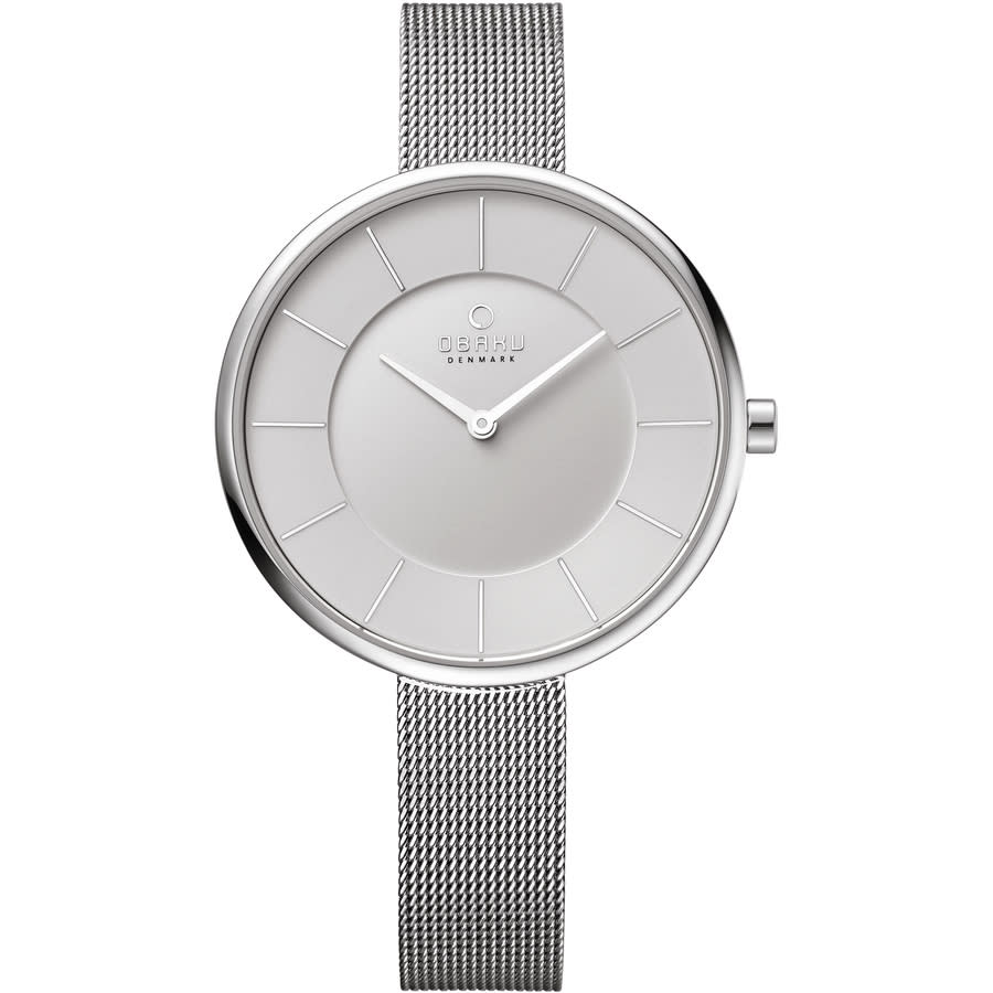 Obaku Sand Quartz White Dial Ladies Watch V185LXCIMC