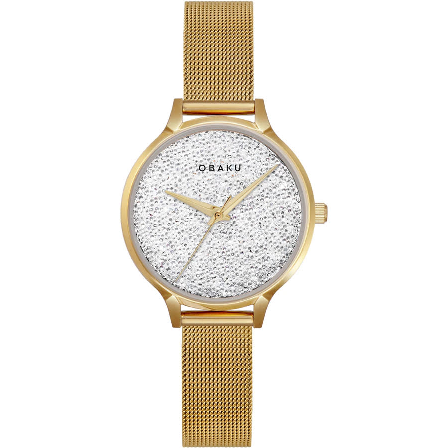 Obaku Stjerner Quartz Silver Dial Ladies Watch V238LXGWMG