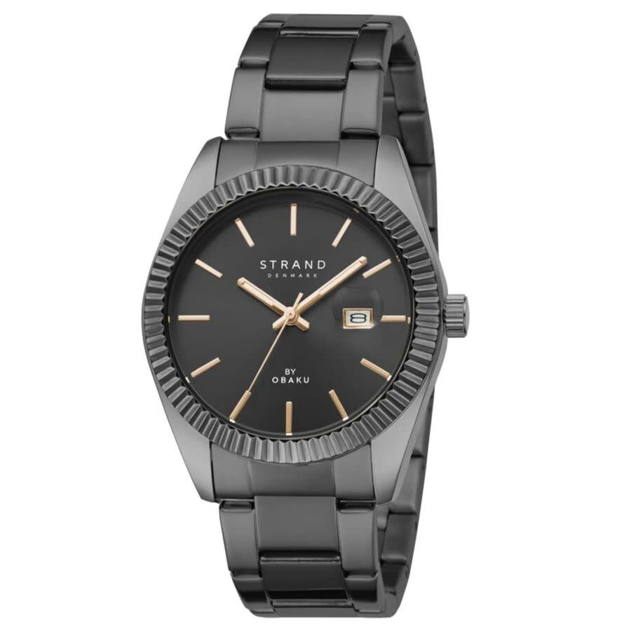 Obaku Wellington Quartz Black Dial Ladies Watch S721LDBBSB-DS
