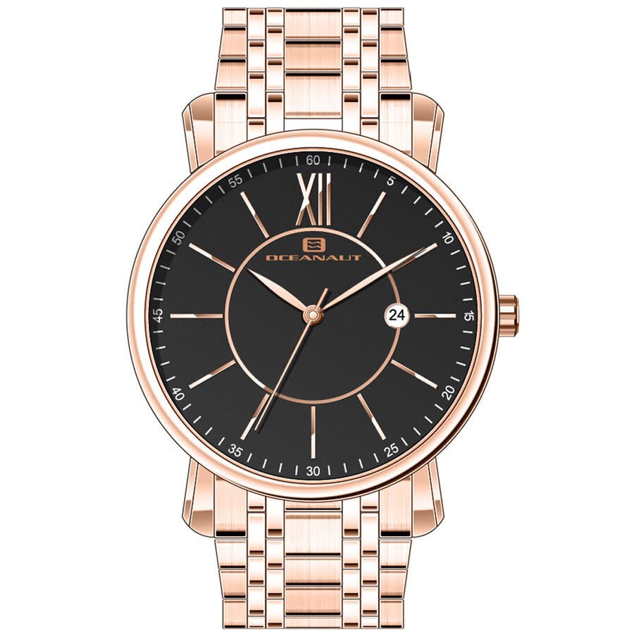 Oceanaut Expedition Watch In Black / Gold Tone / Rose / Rose Gold Tone