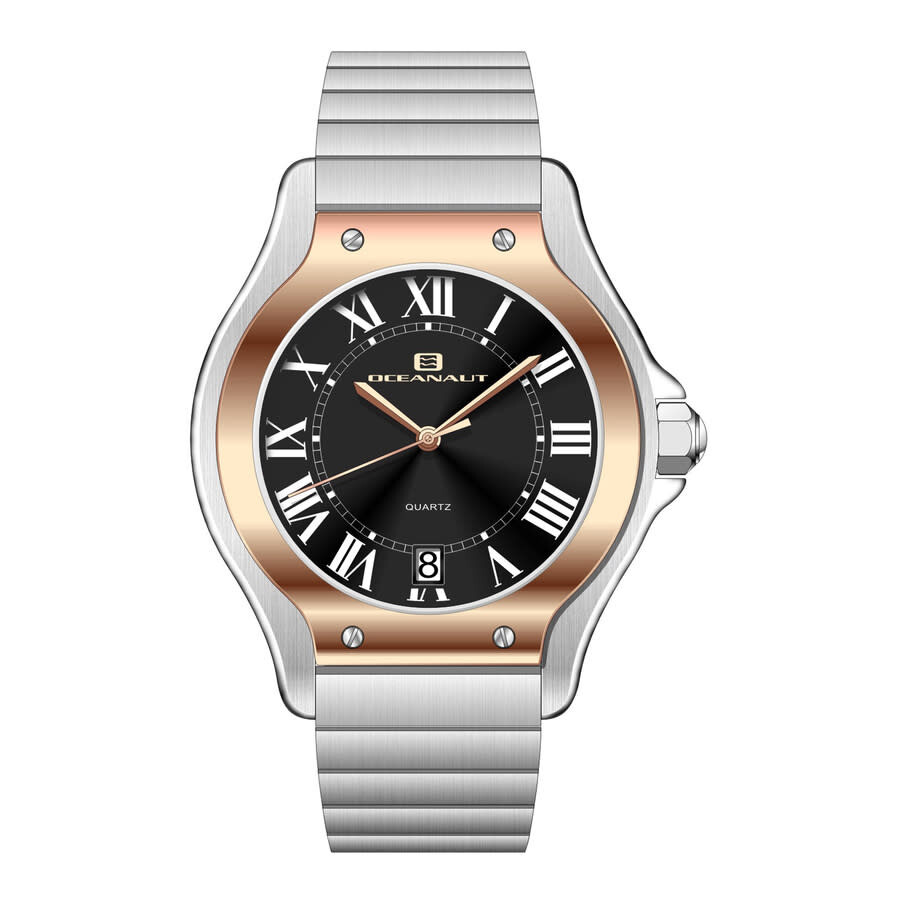 Oceanaut Rayonner Black Dial Ladies Watch Oc1299 In Black / Gold Tone / Rose / Rose Gold Tone