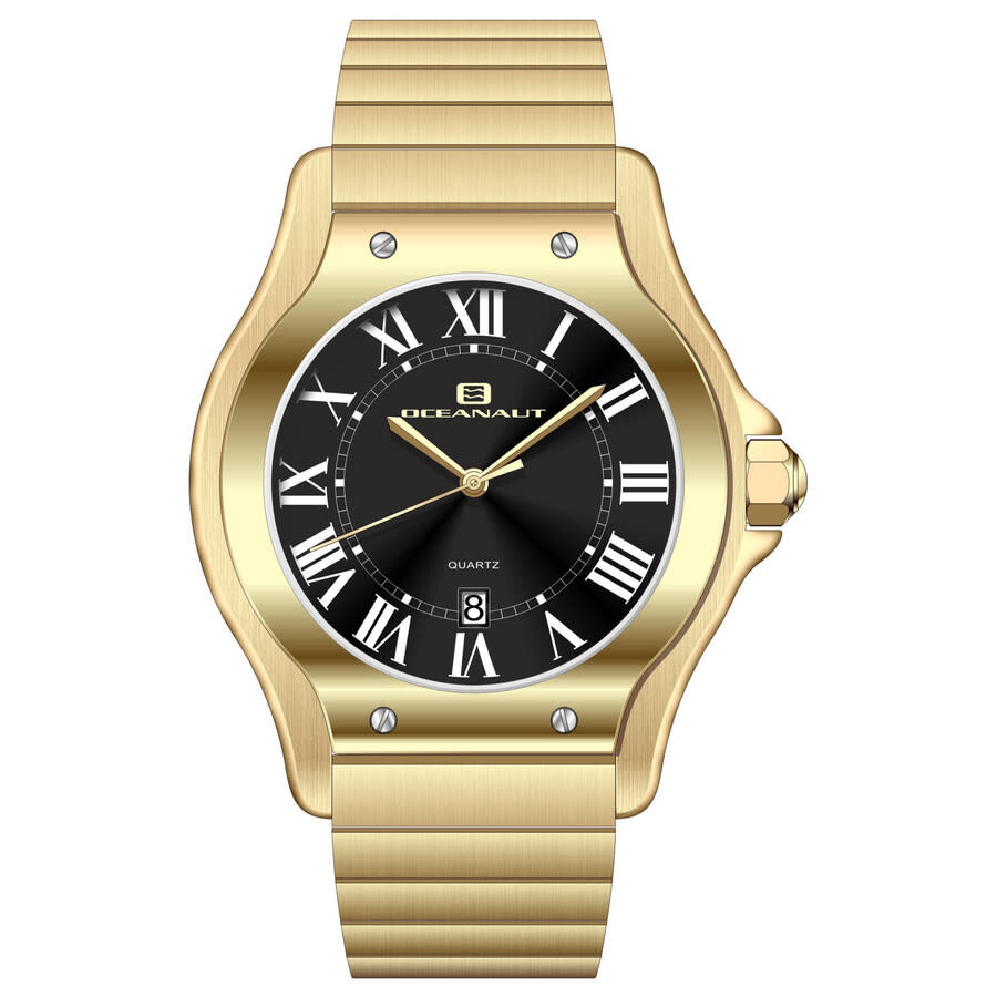 Oceanaut Rayonner Black Dial Men's Watch Oc1395 In Black / Gold Tone / Yellow
