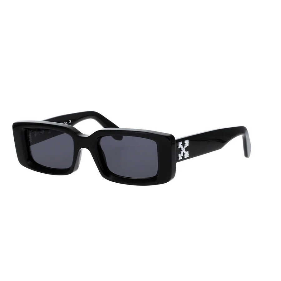 Off-white Arthur Dark Grey Rectangular Unisex Sunglasses Oeri016 1007 50