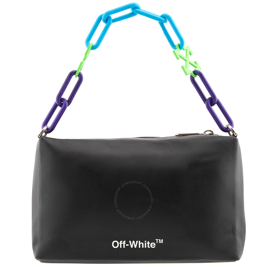 Off-White Black Block Quote Pouch OWNM019F22LEA0031001