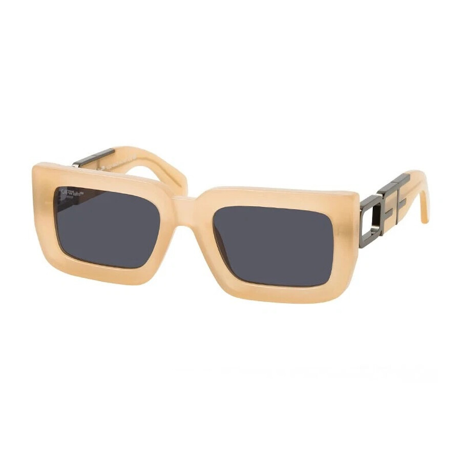Off-white Boston Dark Grey Rectangular Unisex Sunglasses Oeri073 1707 54