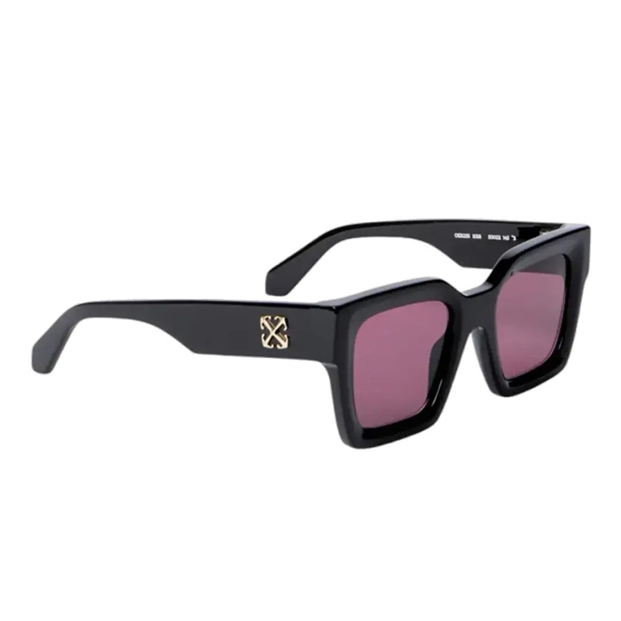 Off-white Jackson Burgundy Square Unisex Sunglasses Oeri13i 1028 50