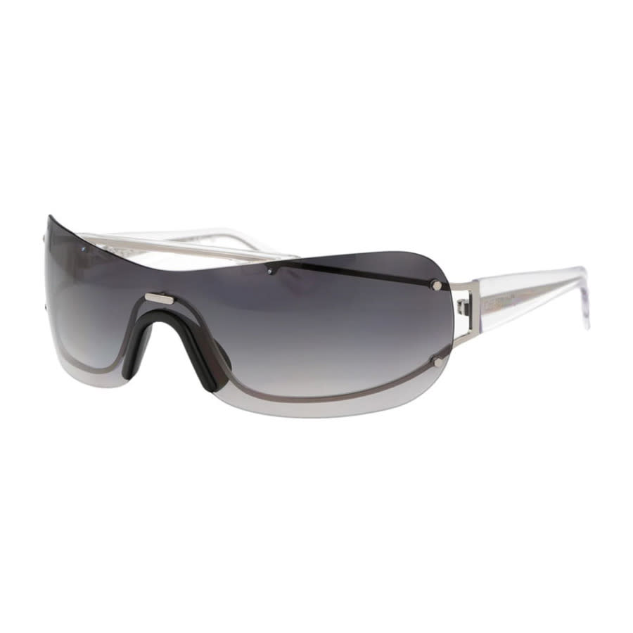 Off-white Ladies Black Shield Sunglasses Oeri103bigwharf 7207 In ["grey"]