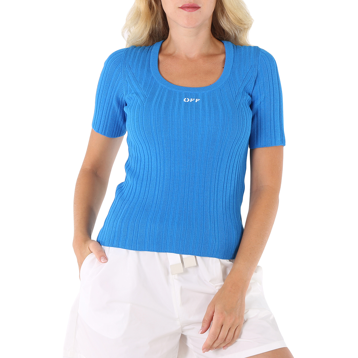 Chelsie Rib Top Offwhite main image 1