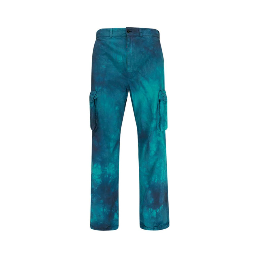 off white cargo pants blue