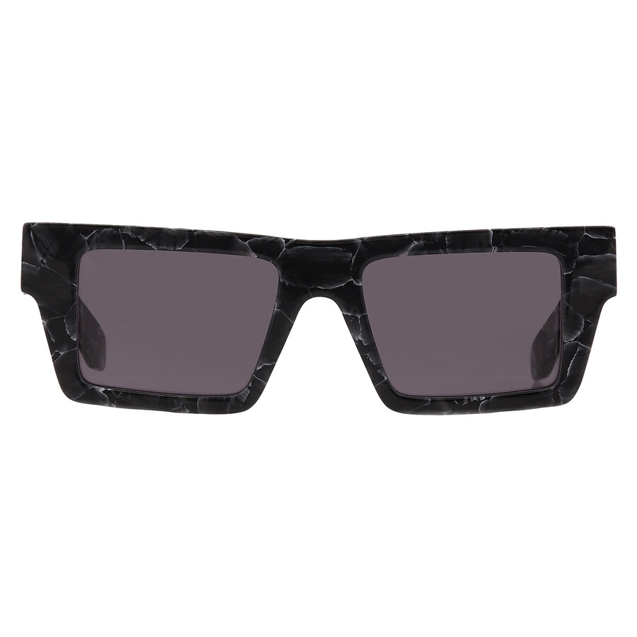 Off-white Nassau Dark Grey Rectangular Unisex Sunglasses Oeri017 1107 51