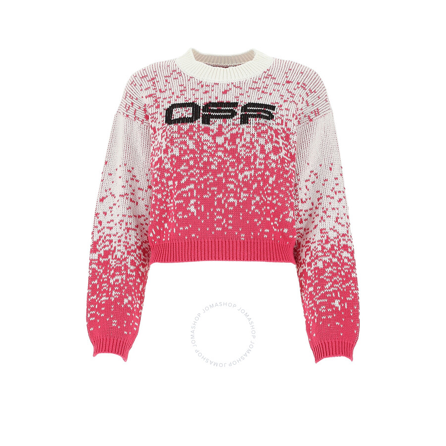 off white jumper pink