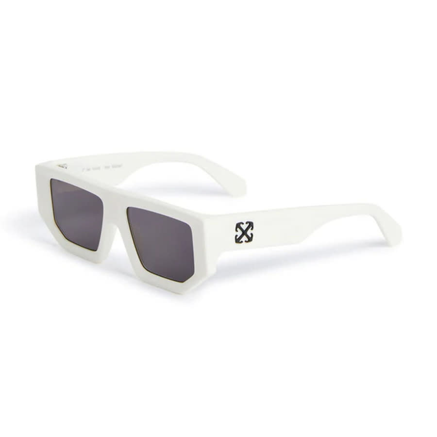 Off-white Unisex Black Geometric Sunglasses Oeri13fvancouver 0107 In ["grey"]