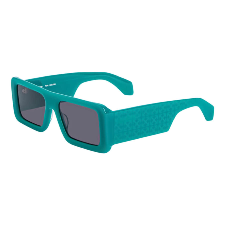 Off-white Unisex Black Square Sunglasses Oeri140troy 5907 In ["grey"]