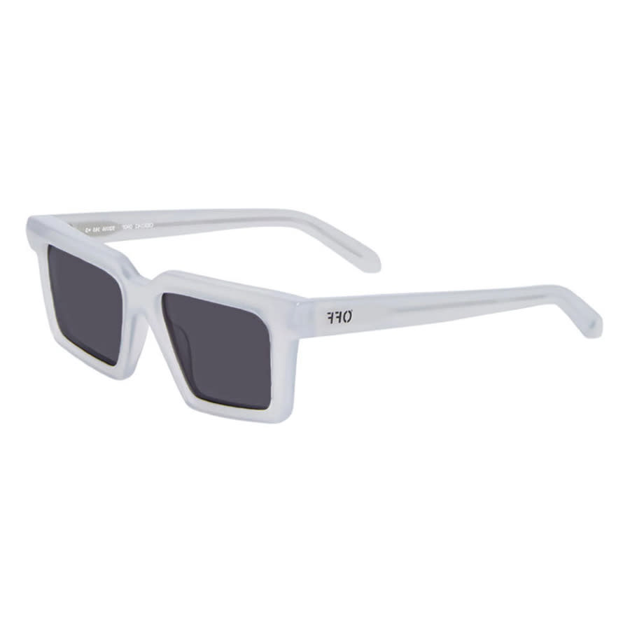 Off-white Unisex Black Square Sunglasses Oeri142windsor 0907 In ["grey"]