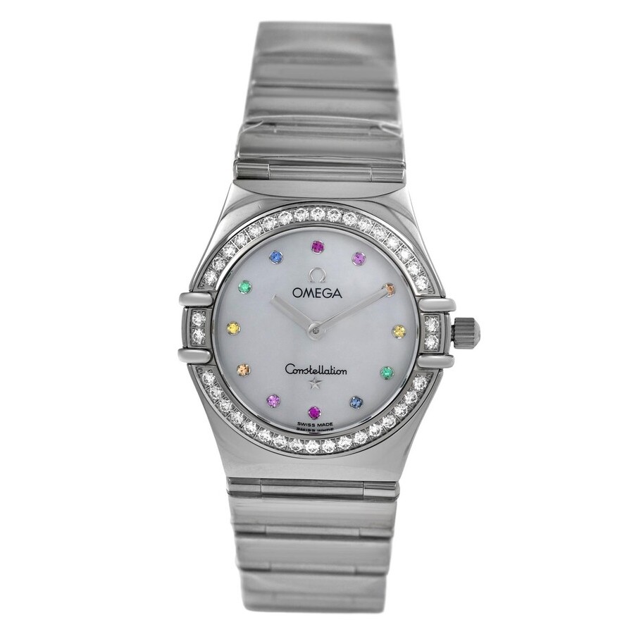 Omega 1475.79 Quartz Diamond White Dial Ladies Watch 1475.79