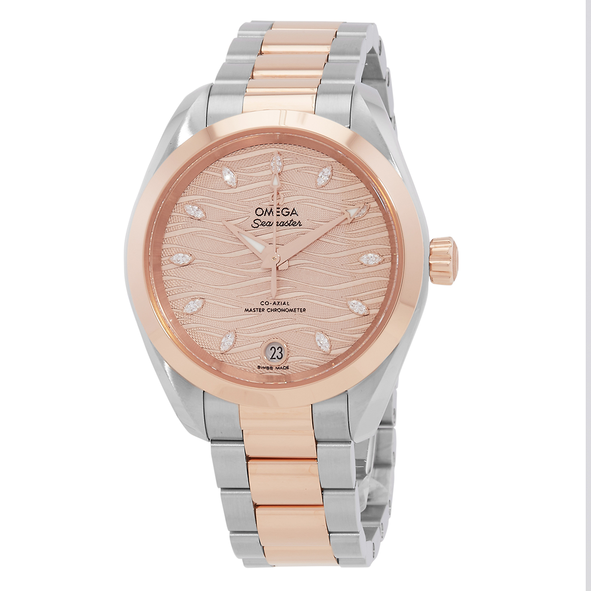 Aqua Terra Automatic Chronometer Diamond Grey Dial Ladies Watch