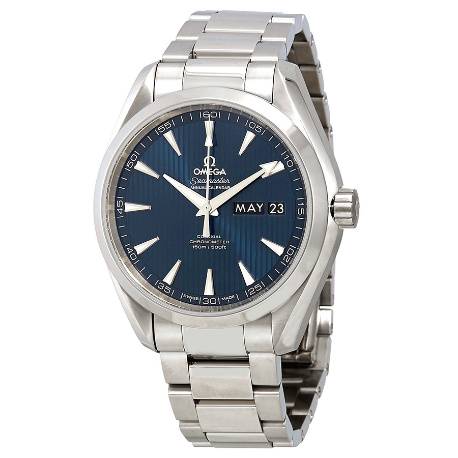 Omega Aqua Terra Co-Axial Annual Calendar Blue Dial Men's Watch 231.10.43.22.03.002