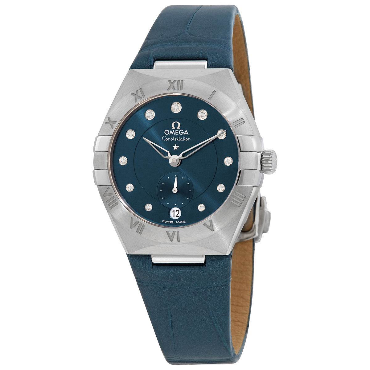 Constellation Automatic Chronometer Diamond Blue Dial Ladies Watch