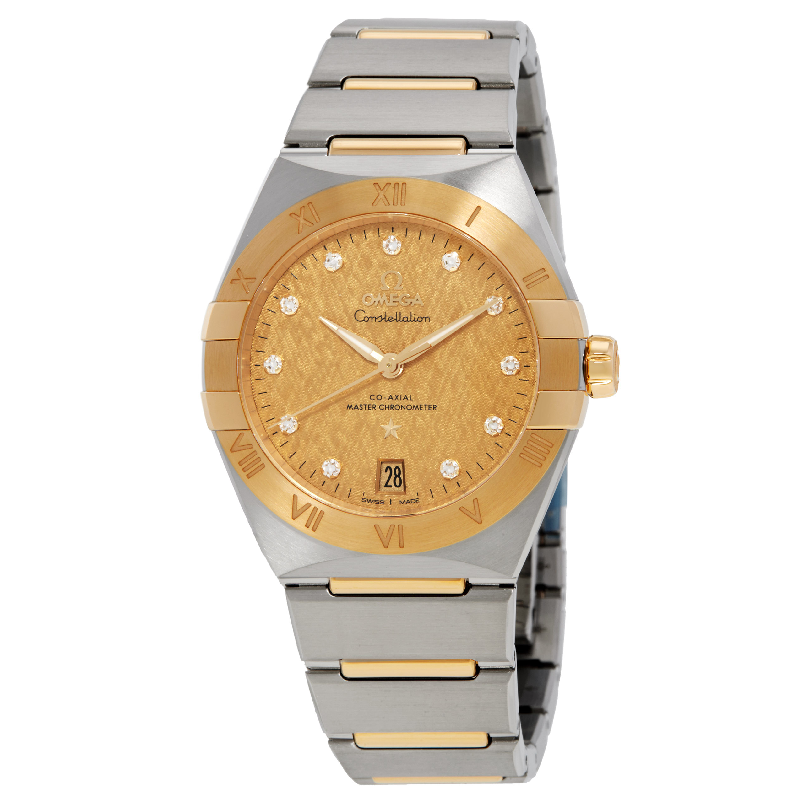 Omega Constellation Automatic Diamond Champagne Dial Ladies Watch 131.20.36.20.58.001