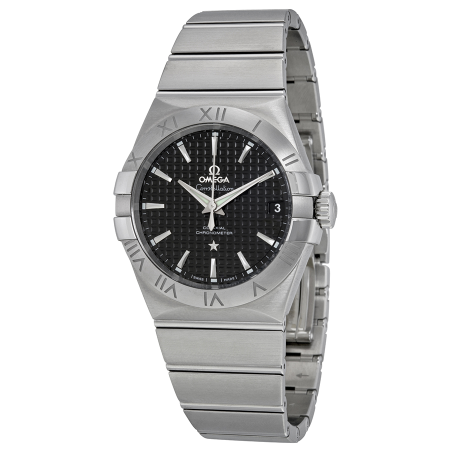 Omega Constellation Black Dial Stainless Steel Men's Watch 123.10.38.21.01.002