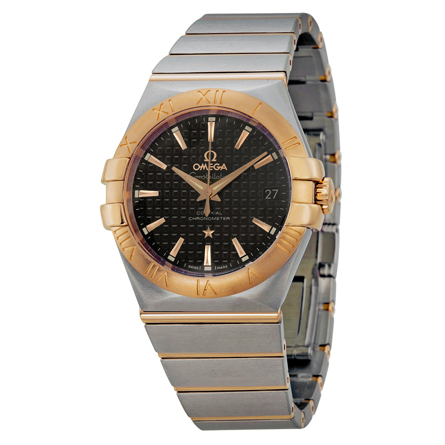 Omega Constellation Chronometer Automatic Steel and Rose Gold Men's Watch 123.20.35.20.01.001
