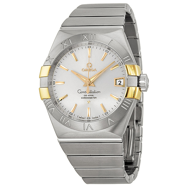 Omega Constellation Co-Axial Automatic Stainless Steel and Yellow Gold Men's Watch 123.20.38.21.02.005